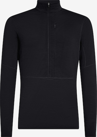 ICEBREAKER Performance shirt 'Realfleece Descender' in Black: front