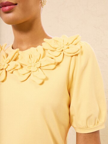 love & roses Majica | rumena barva