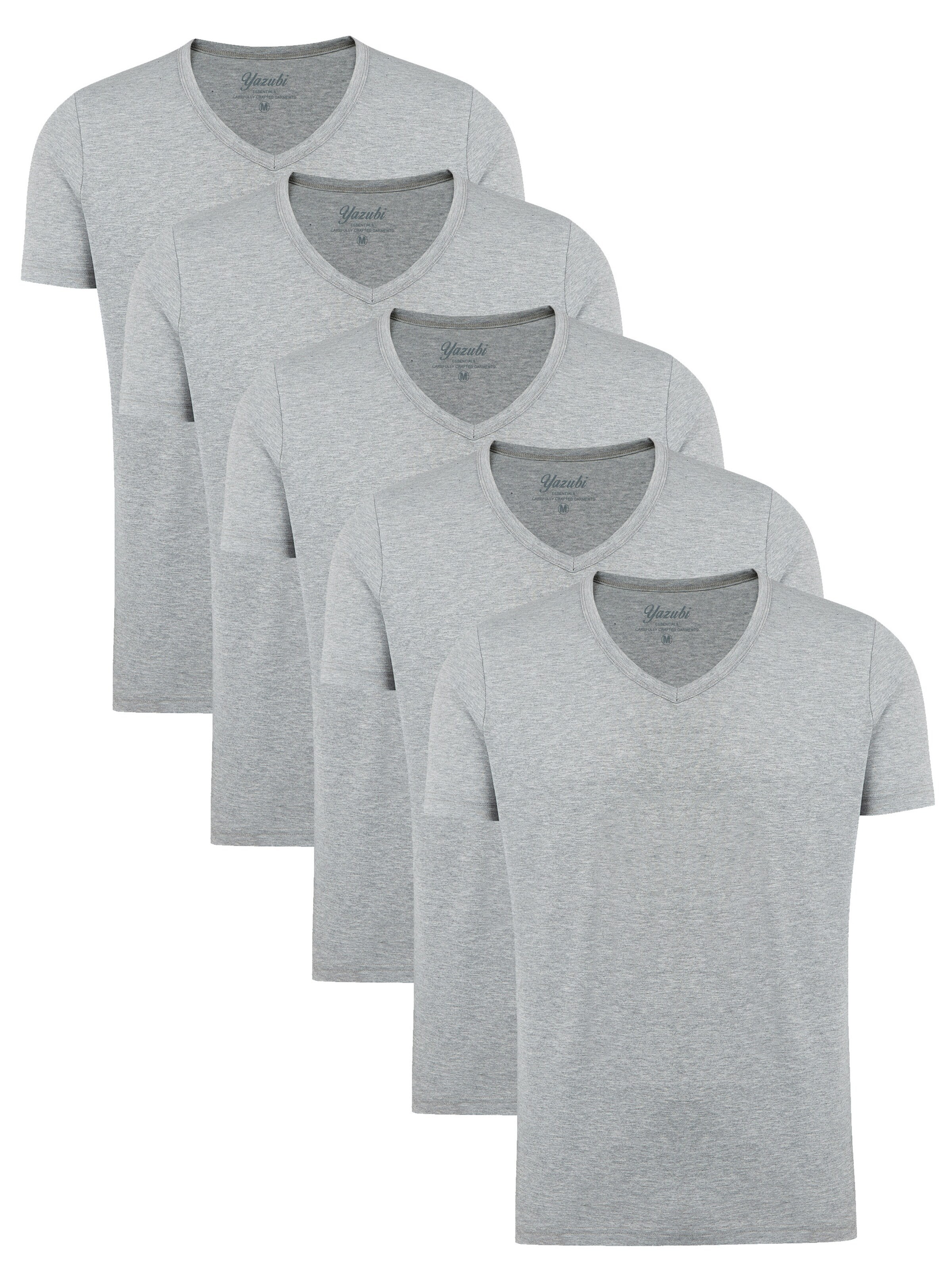 yazubi Shirt 'Mythic V' in Grey: front