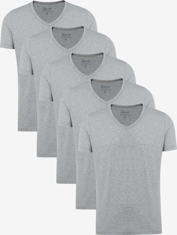 yazubi Shirt 'Mythic V' in Grey: front