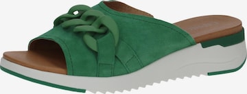 CAPRICE Mules in Green: front