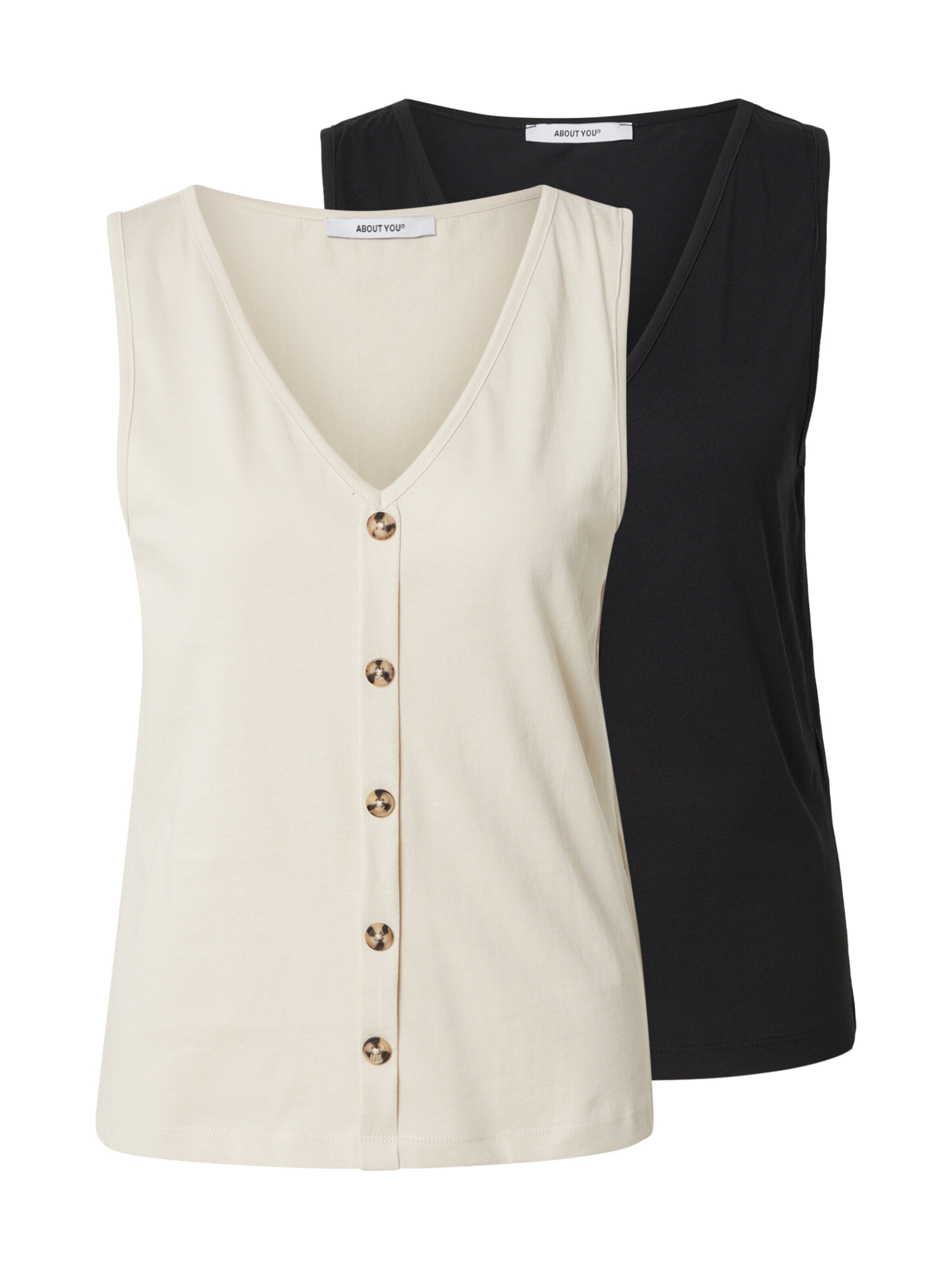 ABOUT YOU Top 'Jasmin' in Beige: front