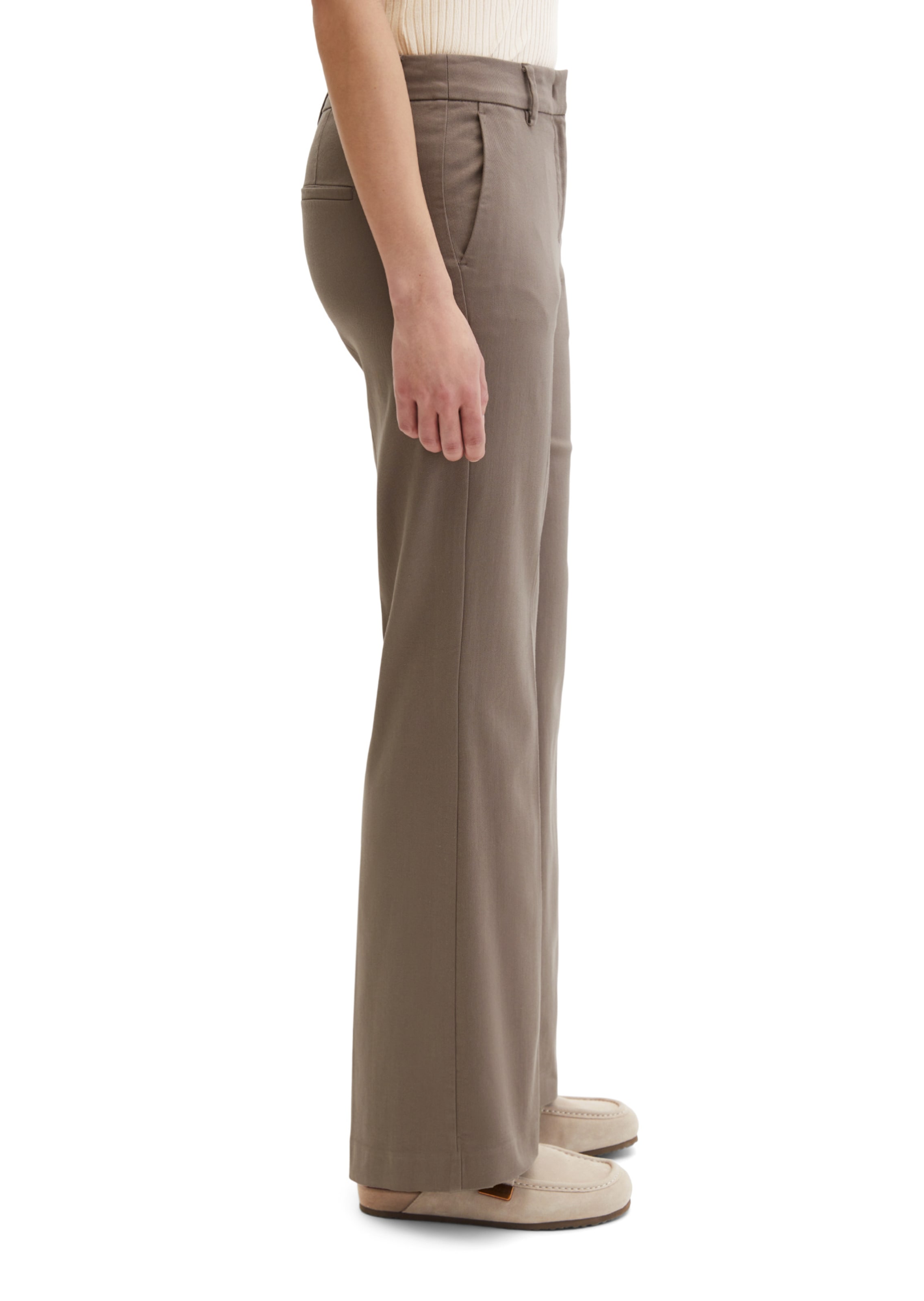 évasé Pantalon à plis 'Marthe' Marc O'Polo en marron