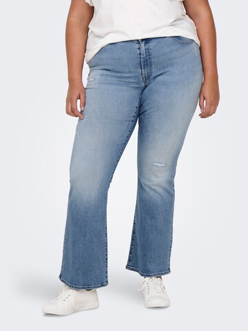 ONLY Carmakoma Flared Jeans 'ONLCARMAYA' in Blue: front