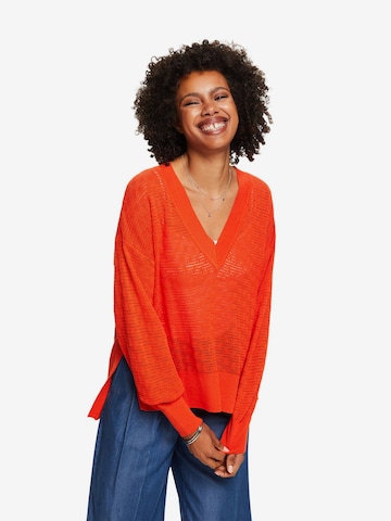 Pull-over ESPRIT en orange : devant