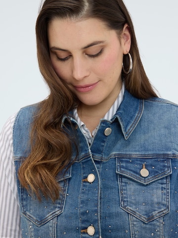 Gilet Fiorella Rubino en bleu