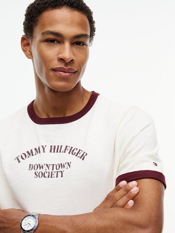 TOMMY HILFIGER Shirt 'Ringer' in White