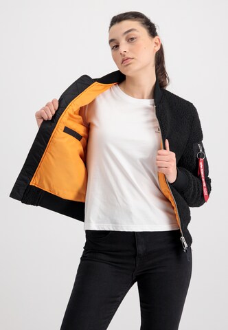 ALPHA INDUSTRIES Fleecejacka i svart