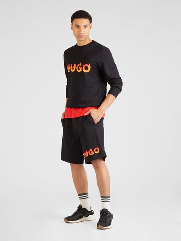 HUGO Sweatshirt 'Ditmo' in Schwarz