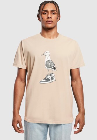 Mister Tee Shirt in Beige: front
