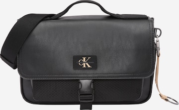 Calvin Klein Jeans - Bolso de hombro en negro: frente