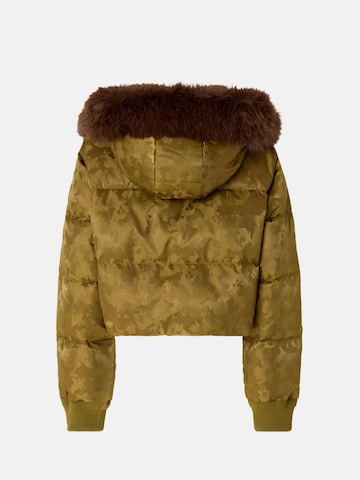 Giacca invernale 'PINKO PIASTRAIA IMBOTTITO RASO TECNICO JACQUARD GIUBBINO' di PINKO in verde