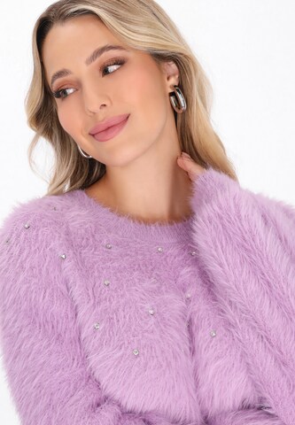 Pull-over faina en violet