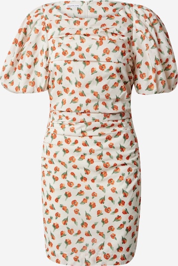 Designers Remix Kleid 'Sandrine' (GOTS) in creme / grün / orange, Produktansicht