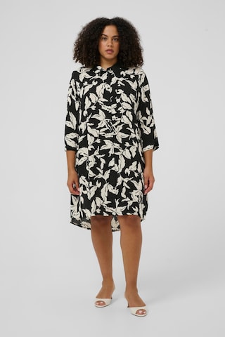 KAFFE CURVE Bluse 'KChilda Ami' i sort