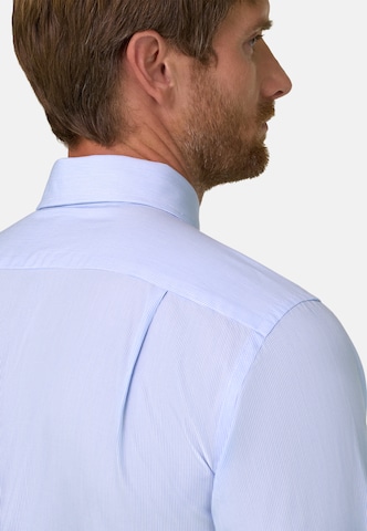 Coupe regular Chemise Boggi Milano en bleu : derrière