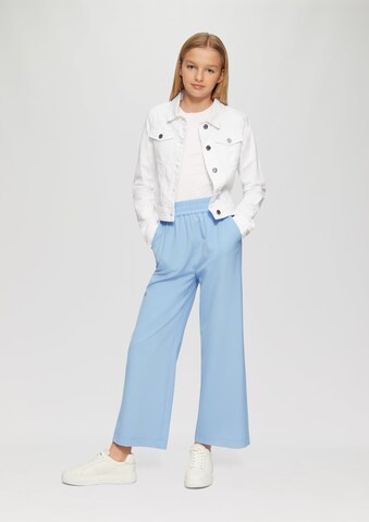 s.Oliver Wide leg Broek in Blauw