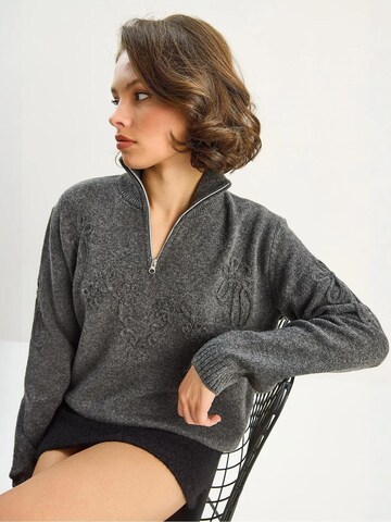 Bianco Lucci Pulóver 'Pullover' - szürke