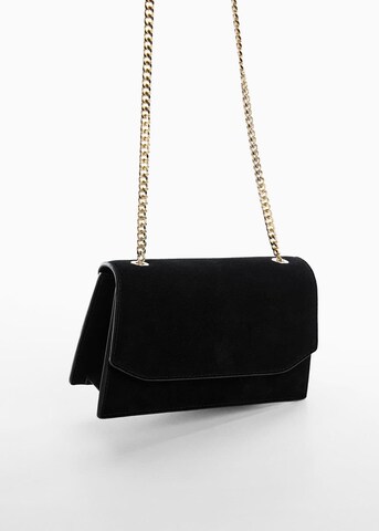 MANGO Pisemska torbica | črna barva