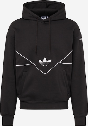 Bluză de molton 'Adicolor Seasonal Archive' de la ADIDAS ORIGINALS pe negru: față