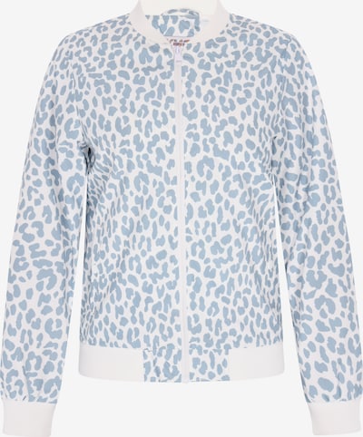 Demisezoninė striukė iš myMo ATHLSR, spalva – melsvai pilka / balta, Prekių apžvalga