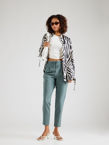 VERO MODA Tapered Pleat-Front Pants 'AVA' in Green