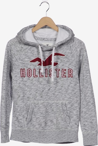 HOLLISTER Sweatshirt & Zip-Up Hoodie in XS in Grey: front