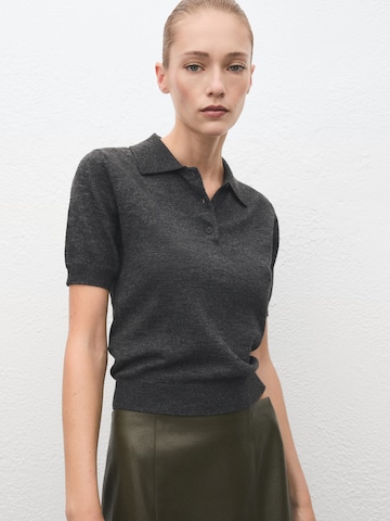 MANGO Пуловер 'ACADEMIA' в сиво: отпред