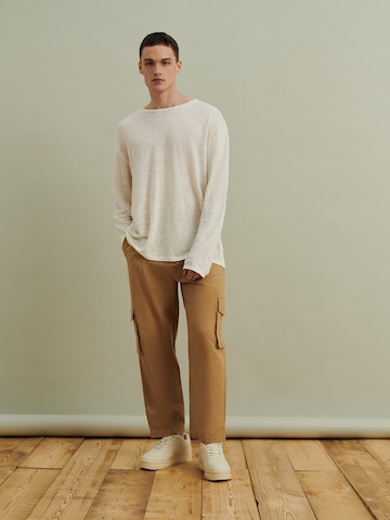 DAN FOX APPAREL - regular Pantalón plisado 'Matti' en marrón