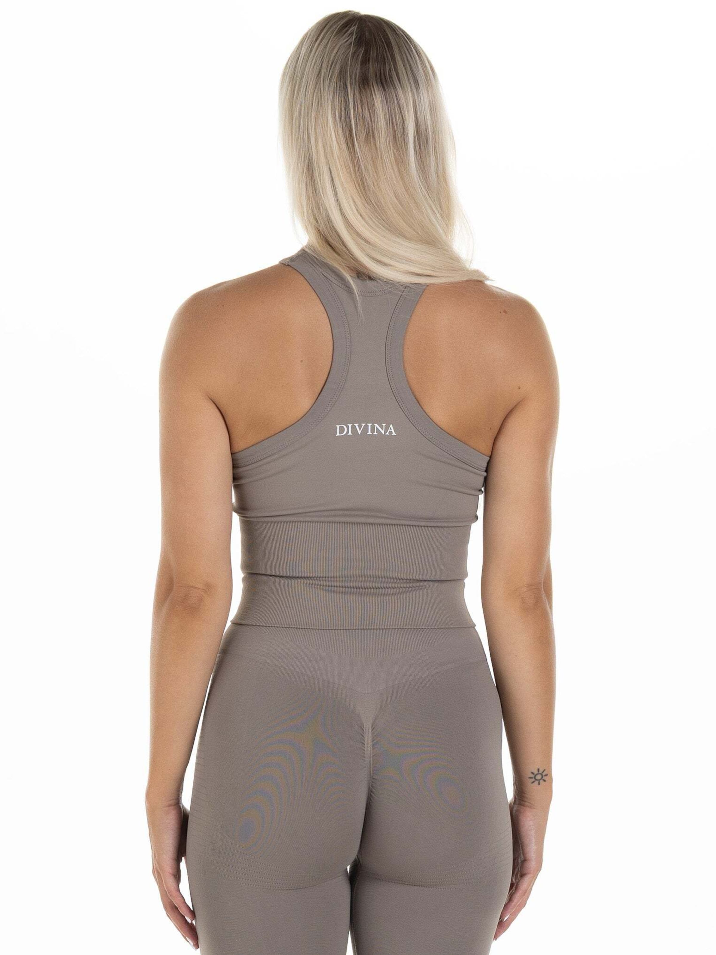 Divina Sporttop 'Sleek' in Braun