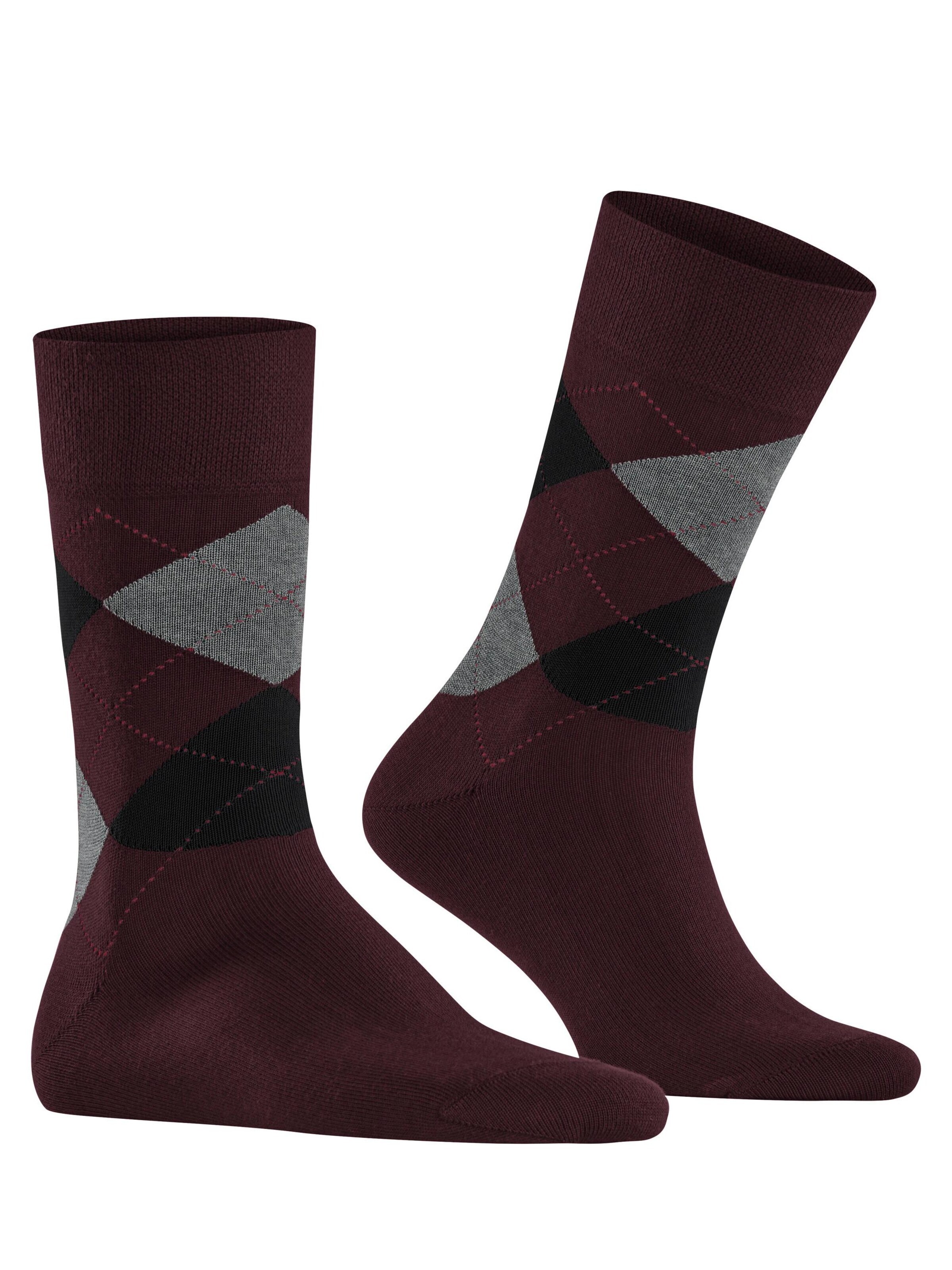 FALKE Socks 'Sensitive Argyle' in Red