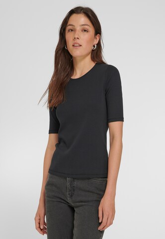 Peter Hahn Shirt in Schwarz: Vorderseite
