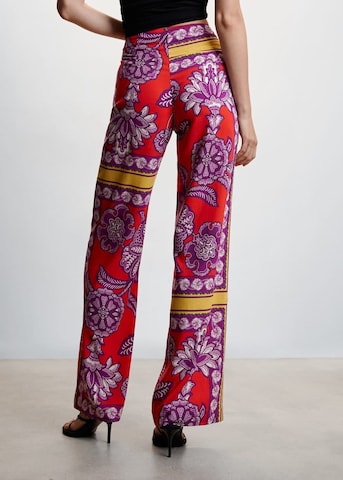 MANGO Boot cut Pants 'Cuba' in Red