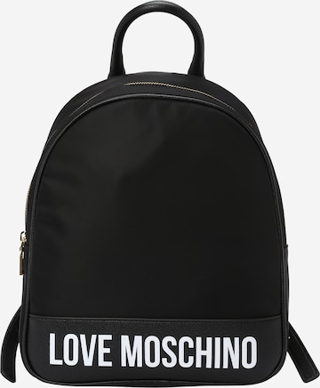 melns Love Moschino Mugursoma 'City Lovers': no priekšpuses