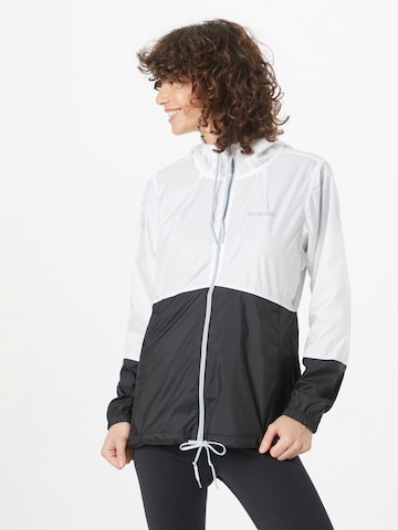 COLUMBIA - Chaqueta funcional 'Flash Forward' en blanco: frente