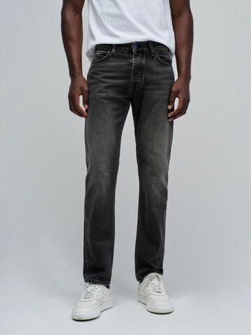 Coupe slim Jean Salsa Jeans en noir : devant