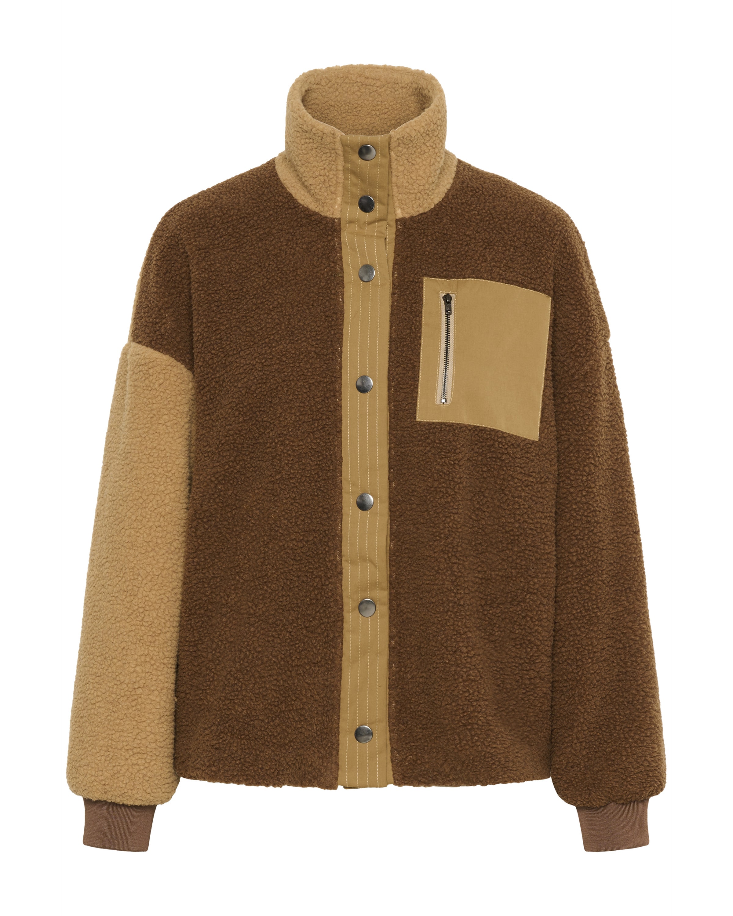 CULTURE Tussenjas 'Tally' in Bruin: voorkant