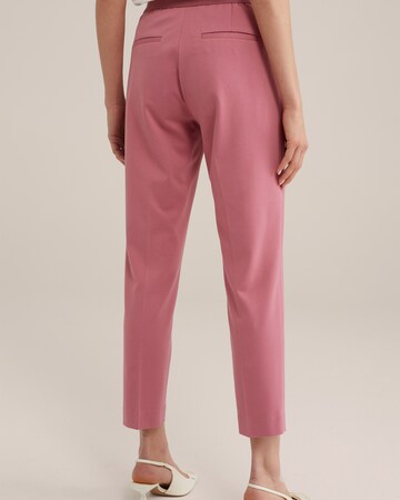 Slimfit Pantaloni di WE Fashion in rosa