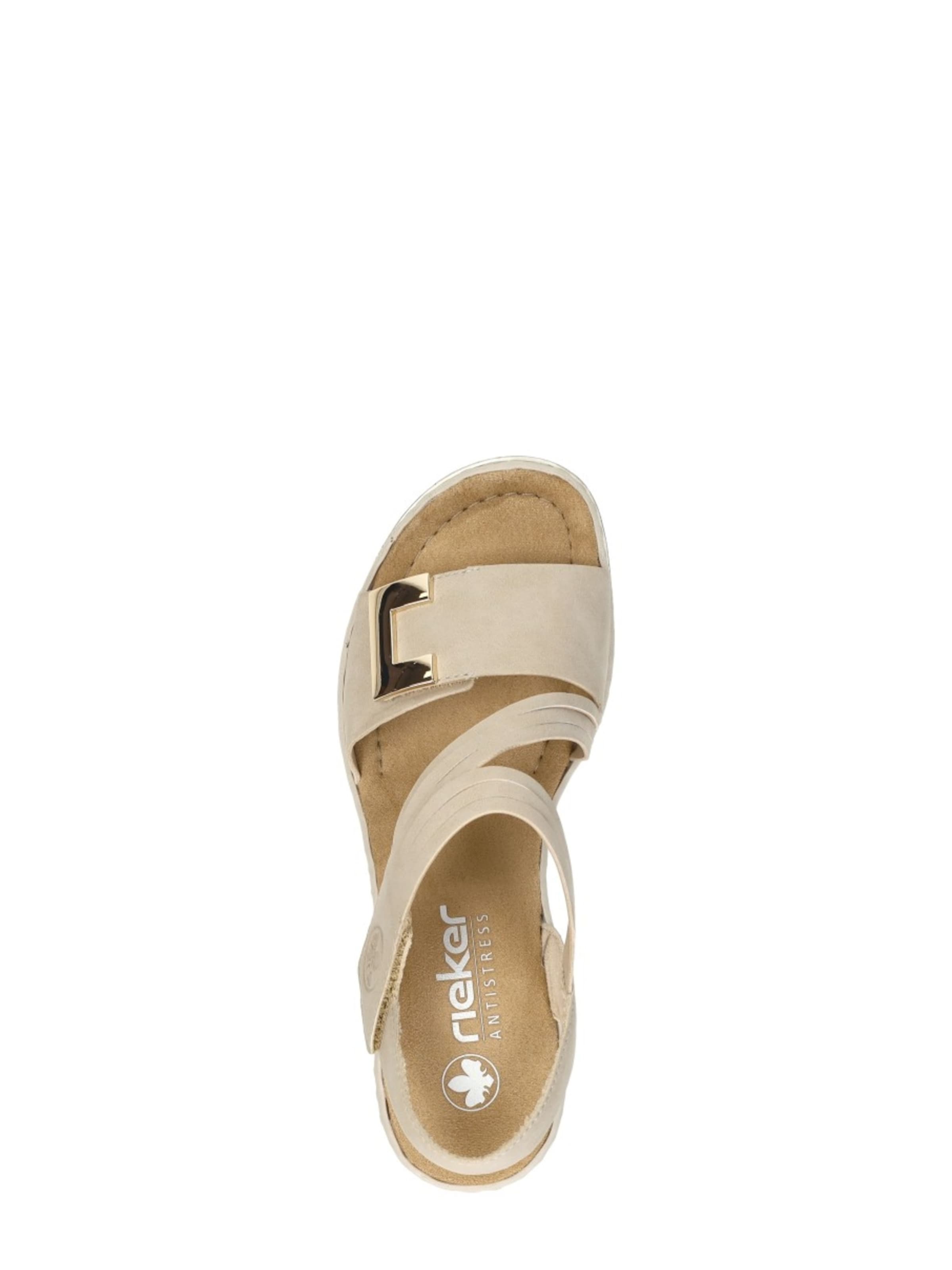 Rieker Sandaal 'Sandalen Plat' in Beige