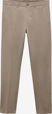 MANGO MAN Pleated Pants 'Modica' in Beige: front