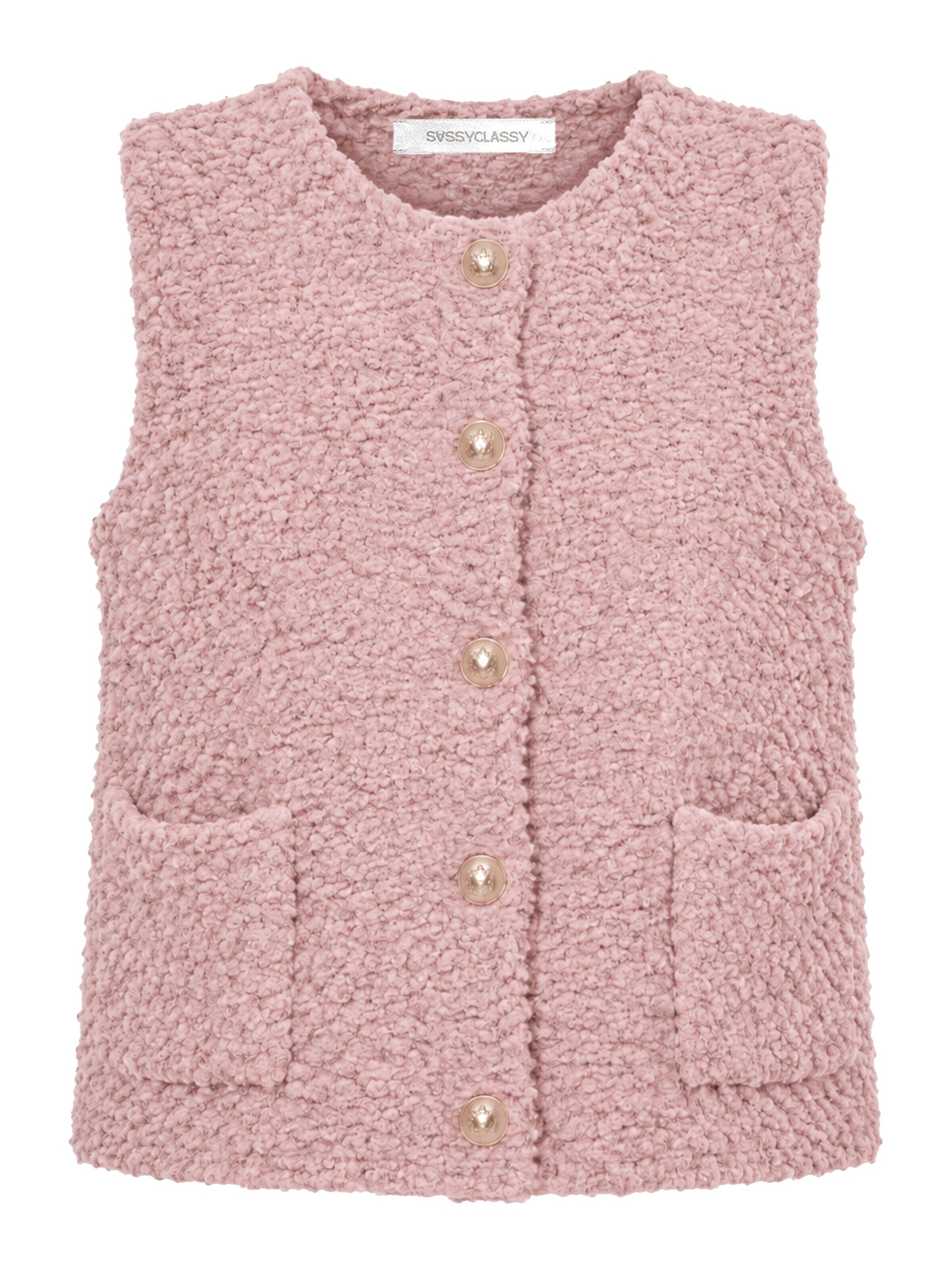 SASSYCLASSY Weste‌‌‌‌‌ in Pink: Vorderseite