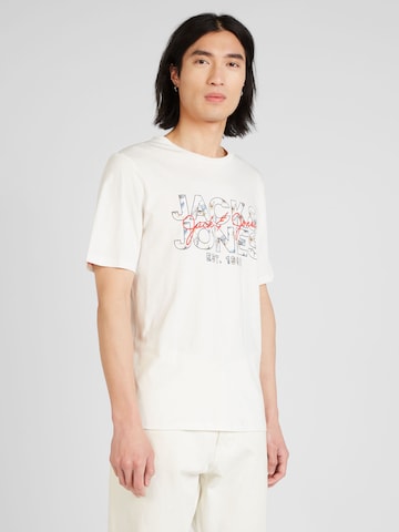 JACK & JONES Shirt 'CHILL' in Wit: voorkant