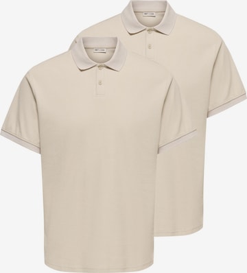 Only & Sons Shirt 'Ben' in Beige: front