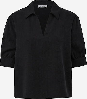 s.Oliver BLACK LABEL Blouse in Zwart: voorkant