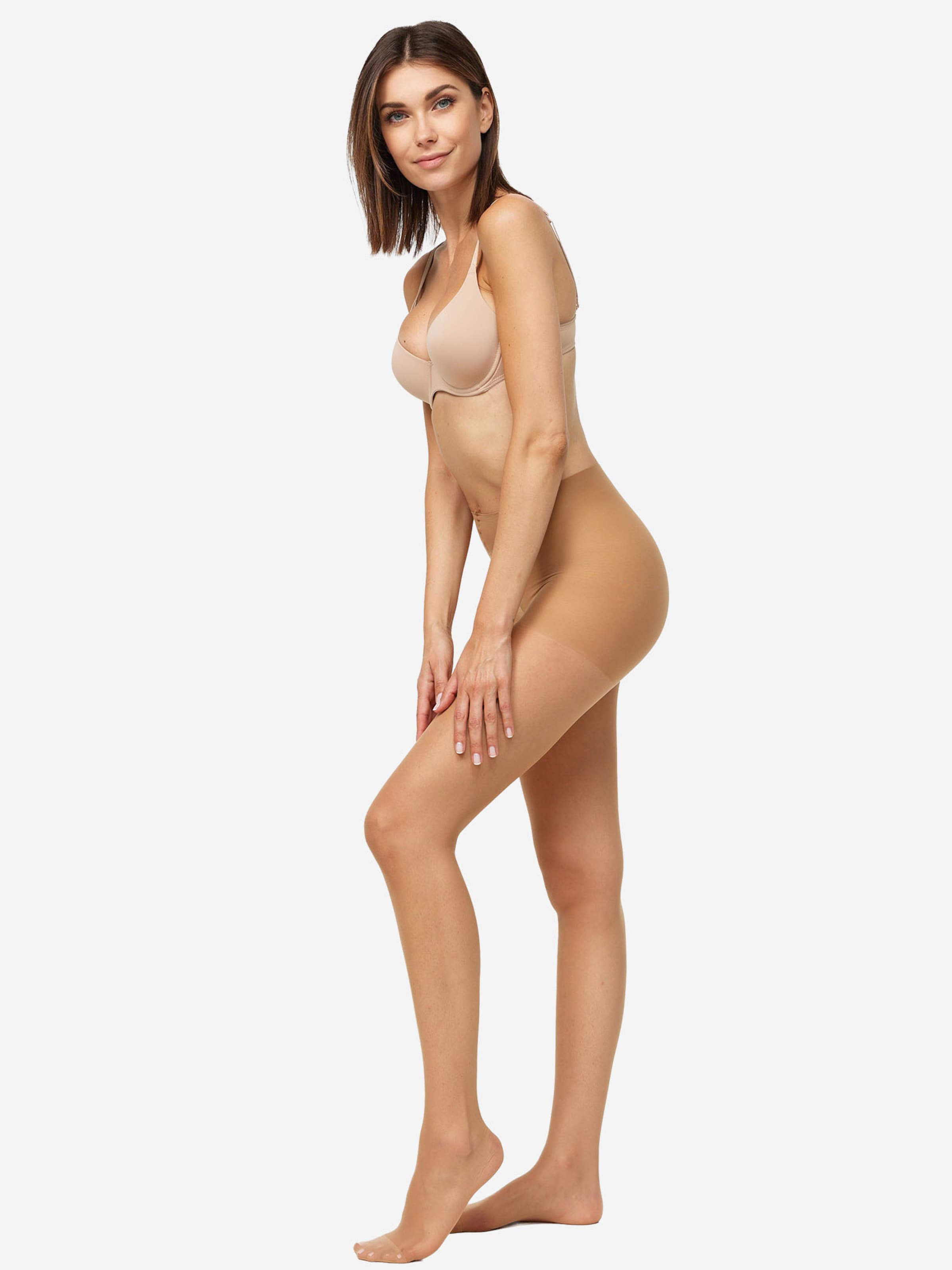Nur Die Fine tights ' Ohne Bund 20 DEN ' in Beige