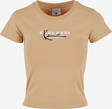 T-shirt Karl Kani en beige : devant