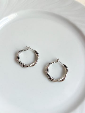 Kamakula Ohrringe 'Twisted Spiral'‌ in Silber