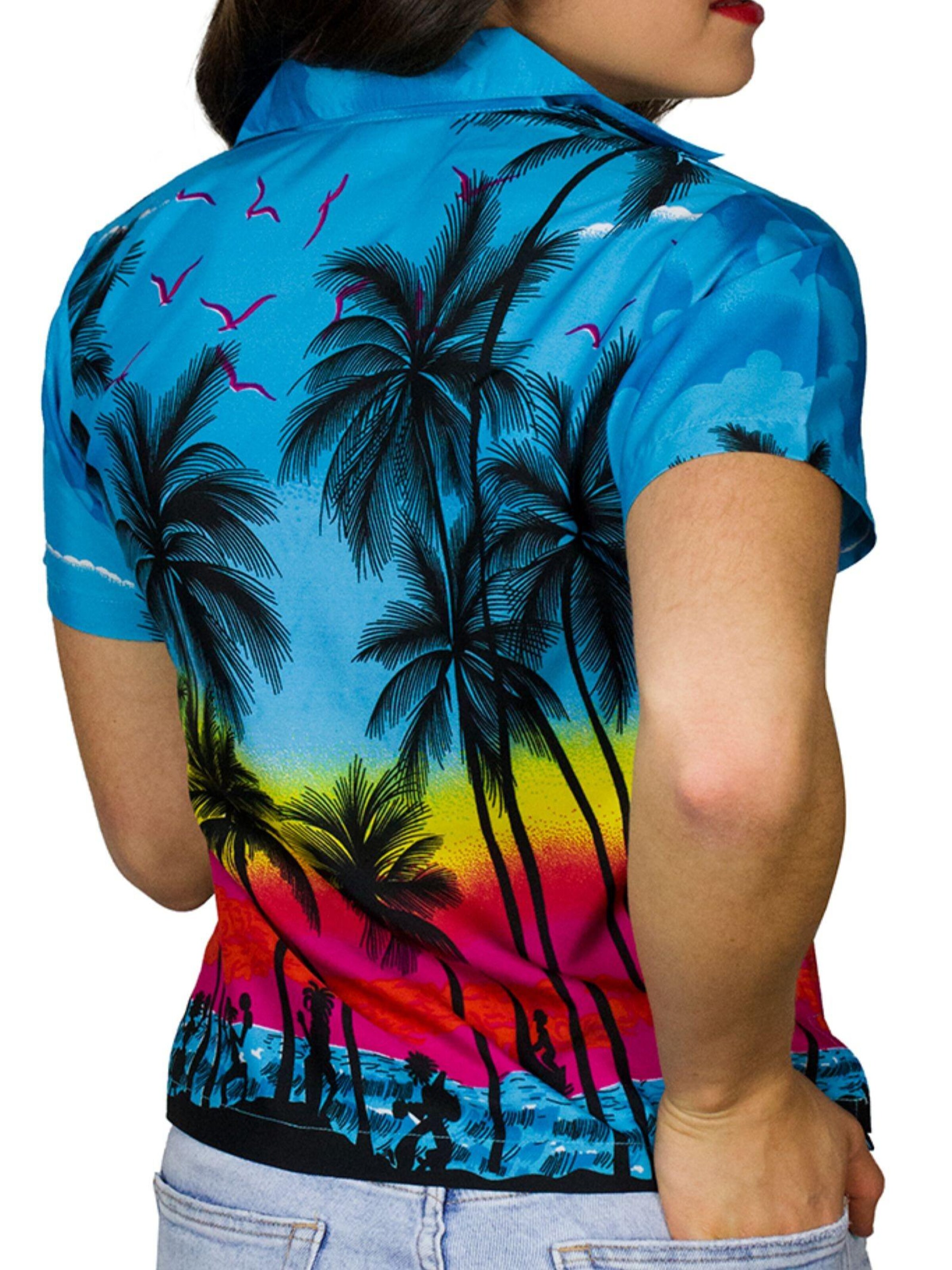 King Kameha Blouse 'Beach' in Blue
