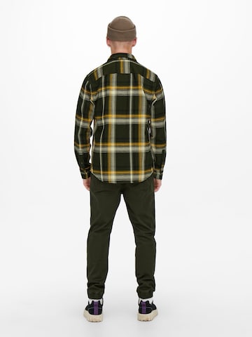 Only & Sons Regular fit Overhemd in Groen