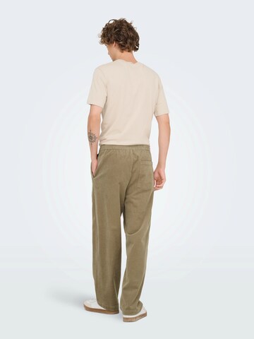 Loosefit Pantaloni 'ONSFADE' di Only & Sons in beige